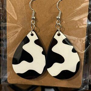 cow print earrings